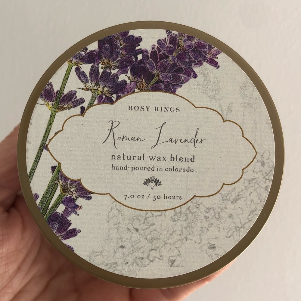 Rosy Rings Roman Lavender Candle